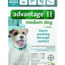 Advantage II  11-20 teal    6 packs